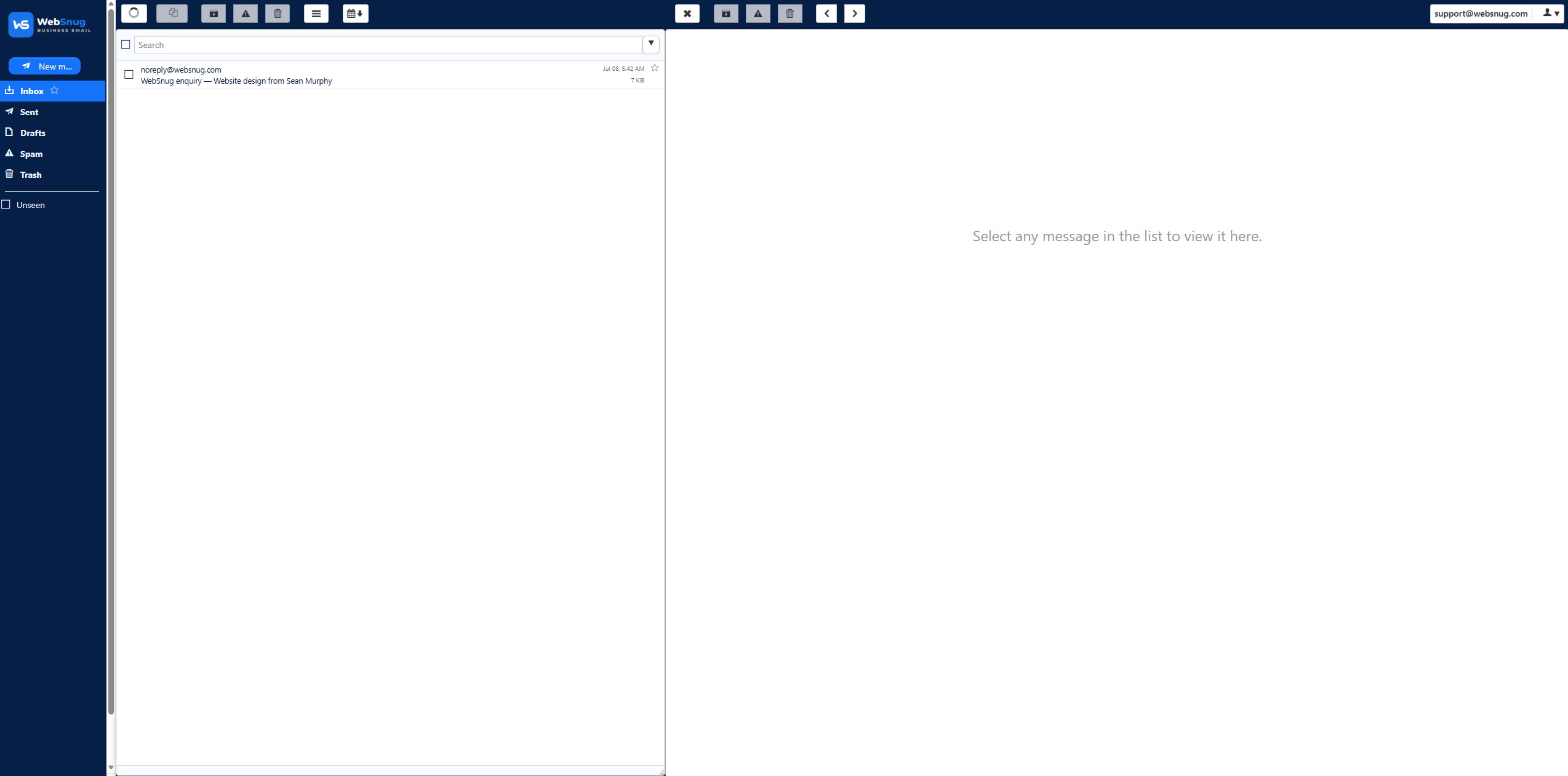 WebSnug business email portal